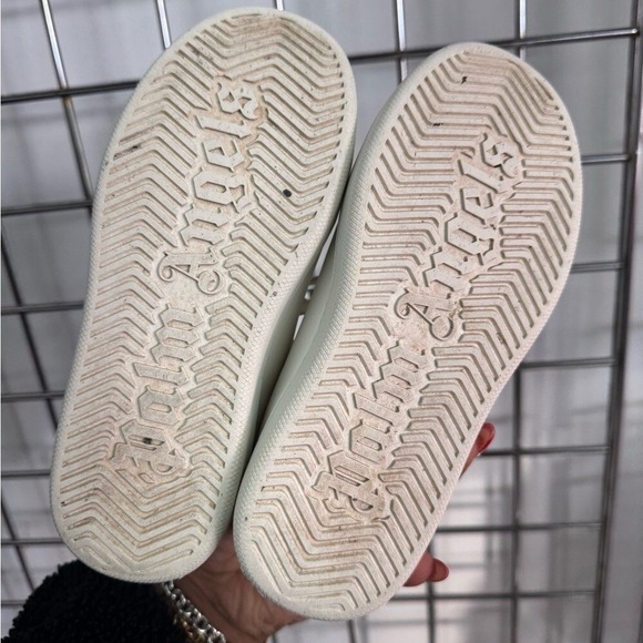 Palm Angels Boy's White Palm 1 Leather Tennis Sneakers Shoes Size 31 US Size 13 - Picture 4 of 8